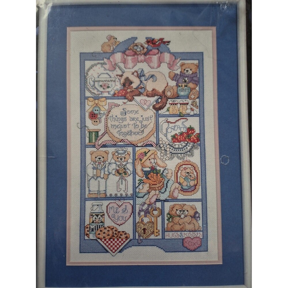 Bucilla Counted Cross Stitch Kit 41332 “ Meant To Be Together” NEW 10x16